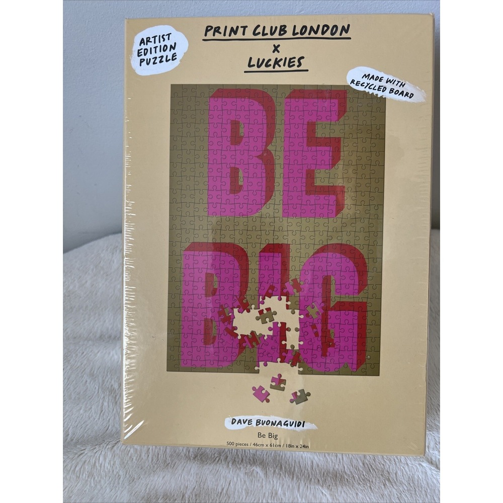 Print Club London x Luckies Be Big Dave Buonaguidi 500 Piece Puzzle New Sealed